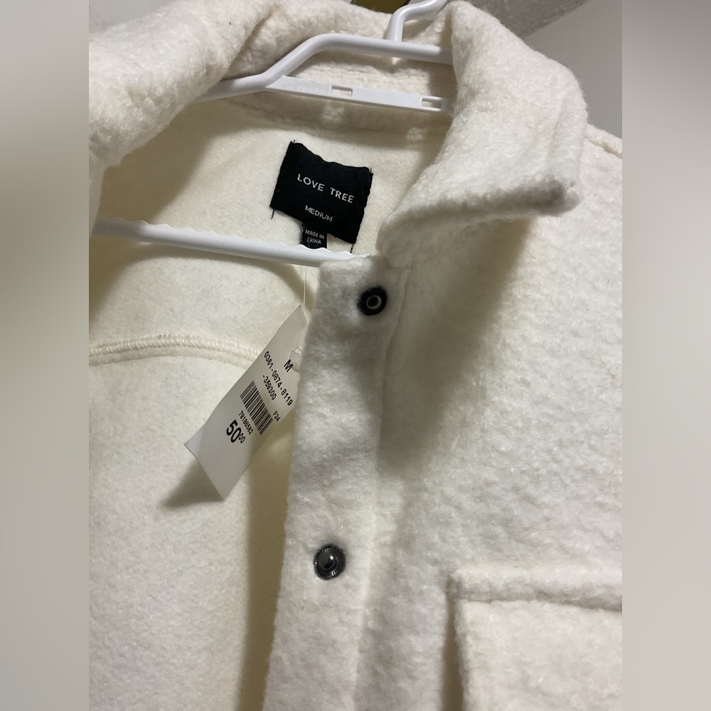 💥Love Tree Cream Textured Jacket - Picture 6 of 6